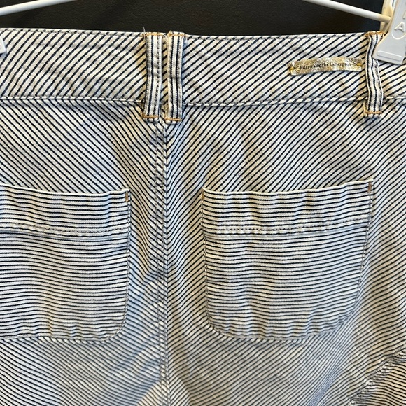 Pilcro by Anthropologie | Denim Pencil Skirt | Stripes | Sz 26 - Picture 8 of 9